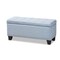 Baxton Studio Fera Light Blue Upholstered Storage Ottoman 154-9275 - alternate 1